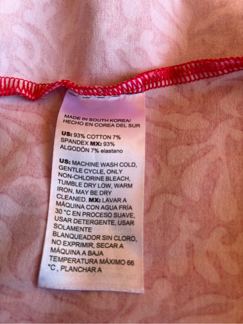 CHICO’S Pink & Red Floral Tee Size Large (2) - Picture 6 of 6